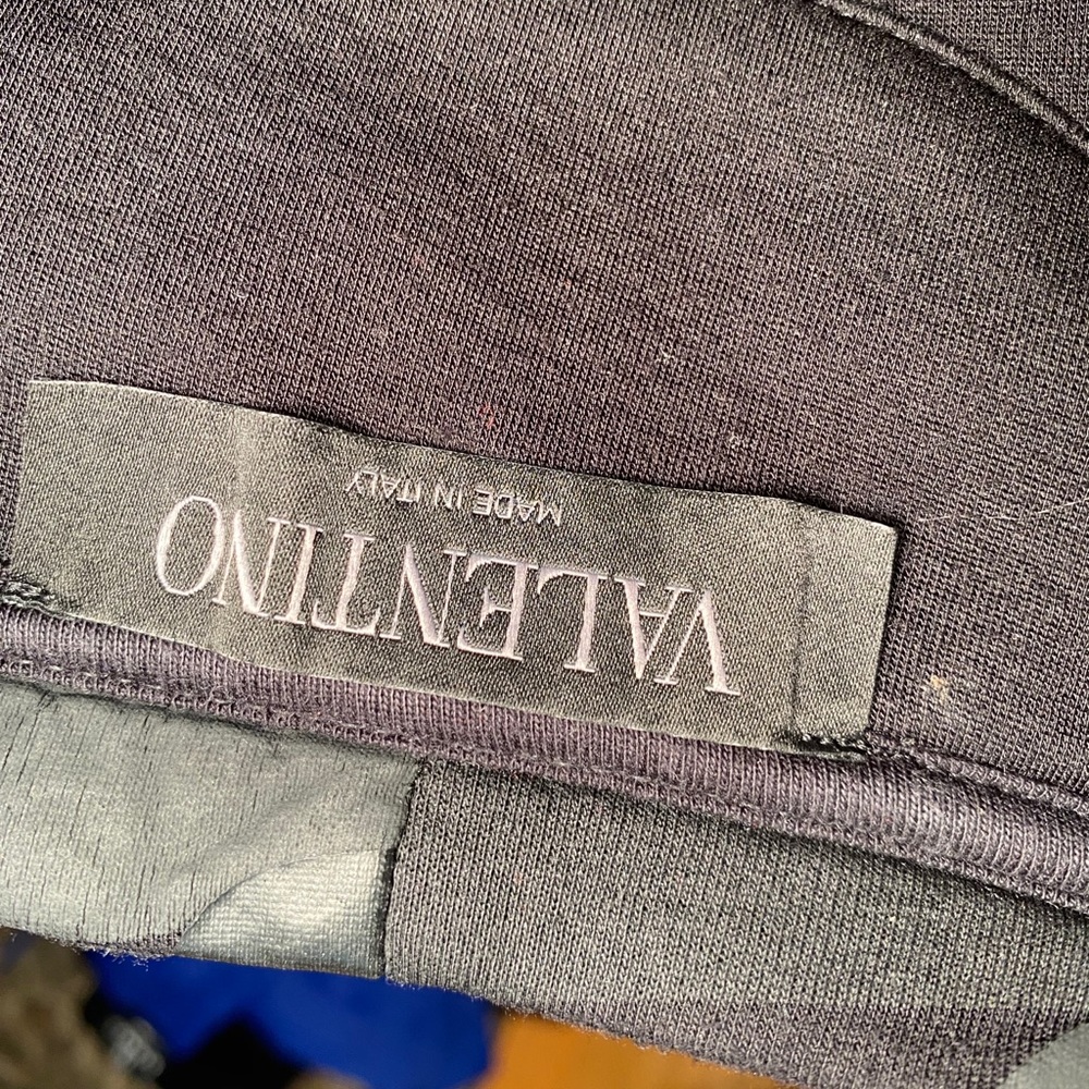 Valentino Black camouflage neoprene crew neck
